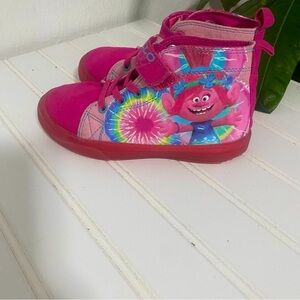 Dreamworks TROLLS Hello Happy Light-Up Girls High Top Kid Sneakers Size 12